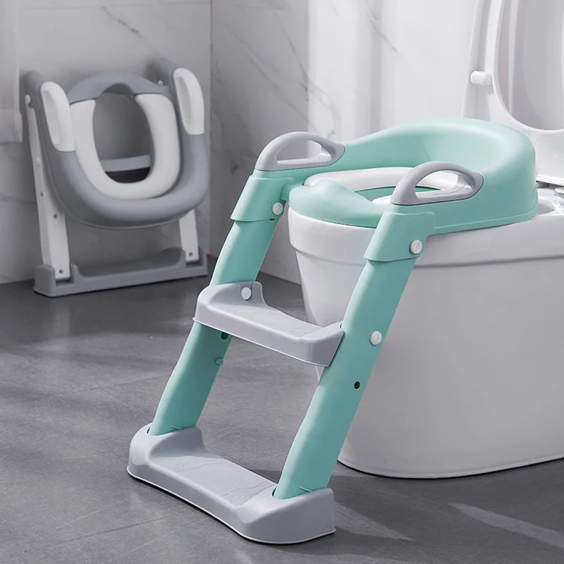 

Folding Infant Potty Seat Urinal Backrest Training Chair with Step Stool Ladder for Baby Toddlers Boys Girls Safe Toilet Potties