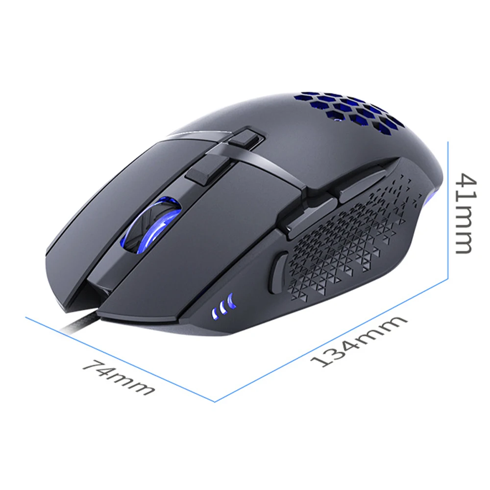 

iMice T90 Wired LED Gaming Mouse 7200 DPI RGB Custom Macros Programming USB Optical Mice for Laptop PC Gamer Home Office