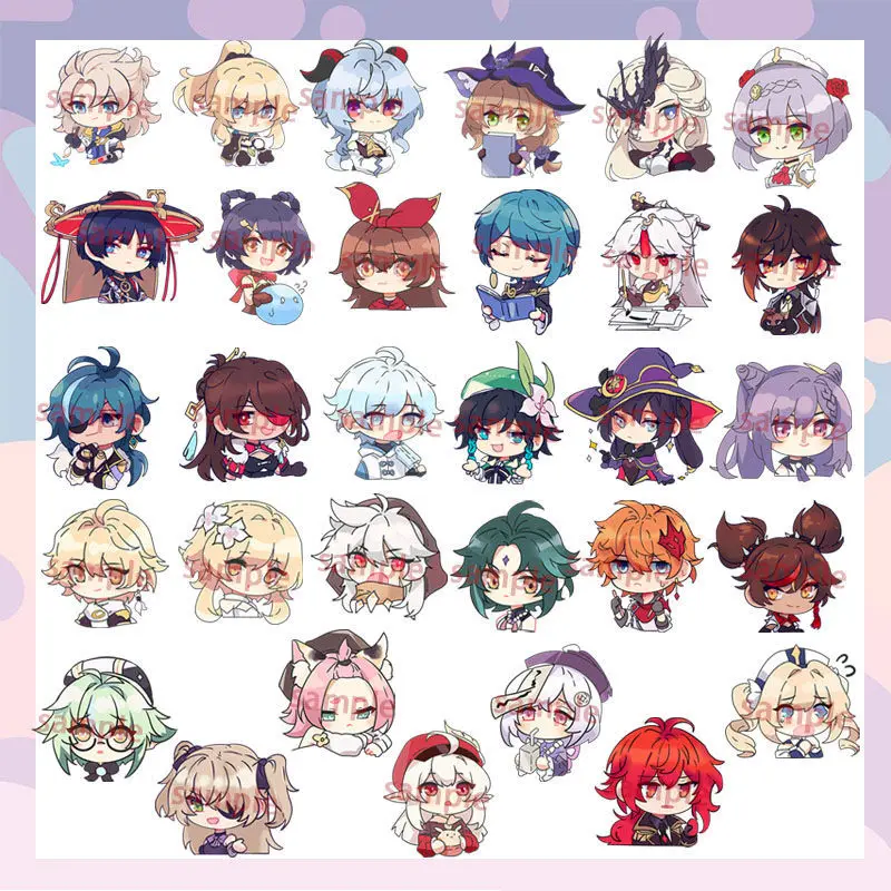 

New Game Genshin Impact 31 Style Cute Anime Brooch Pin Cosplay Badge Accessories For Clothes Backpack Decor gift Schoolbag Pins