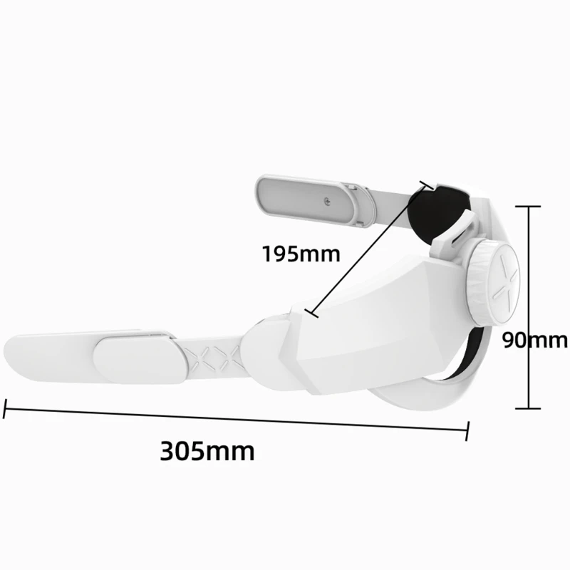 

Exquisite Headband Sponge Mats Fixing Strap Adjustable Head Strap VR Helmet Belt for -Oculus Quest 2 VR Headset