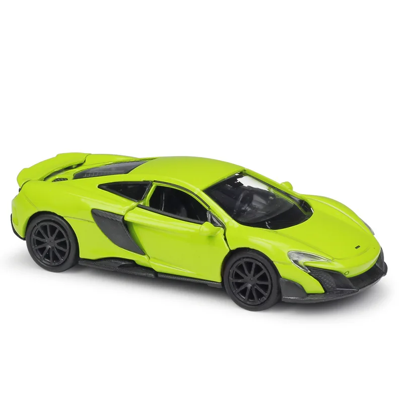 Welly 1:36 оригинальная коробка Mclaren 675LT купе Тяговая обратная машина литая модель