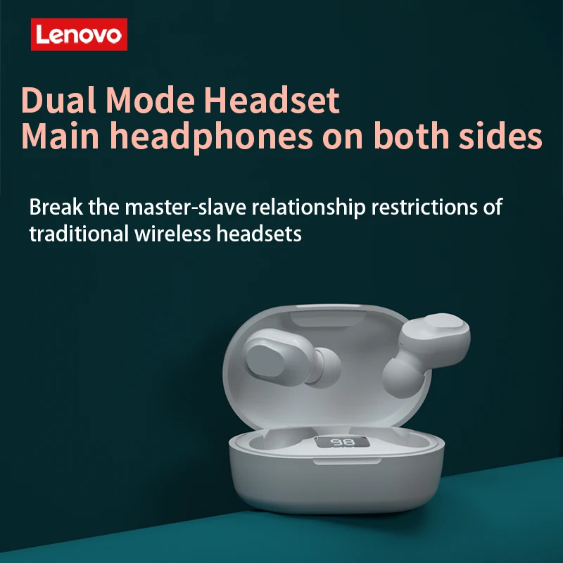 Беспроводные наушники Lenovo XT91 оригинальные TWS Bluetooth игровая гарнитура с ИИ