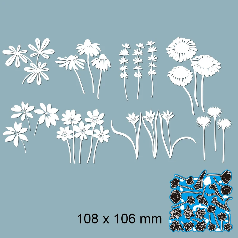 

Пресс-формы цветок Металл для «сделай сам» Скрапбукинг Фотоальбом Тиснение бумажная карта 108*106 мм