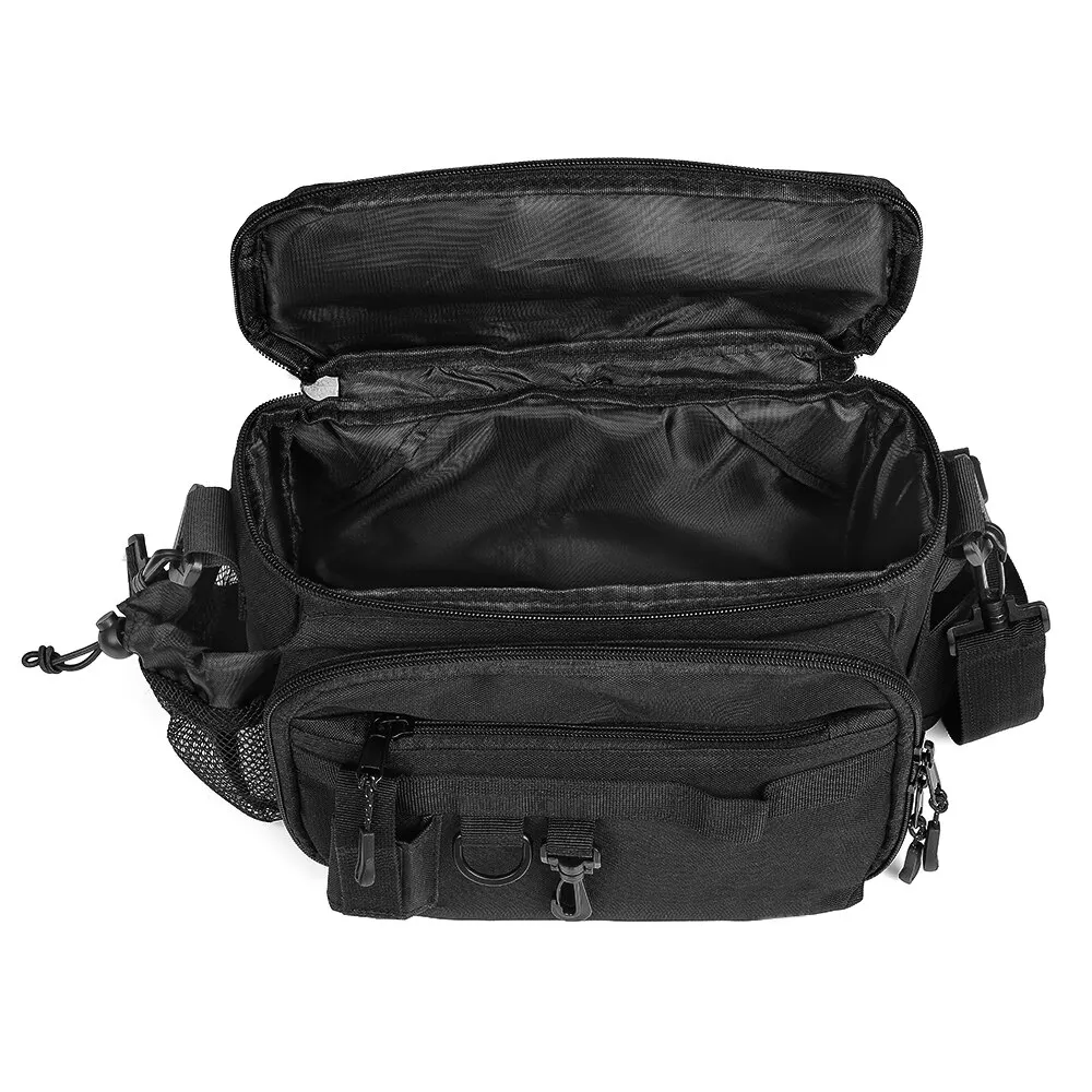 

Blusea Fishing Bag Fishing Reel Lure Bags Canvas Multifunctional Outdoor Waist Shoulder Bags Storage Bag With Fishing Tackle Box