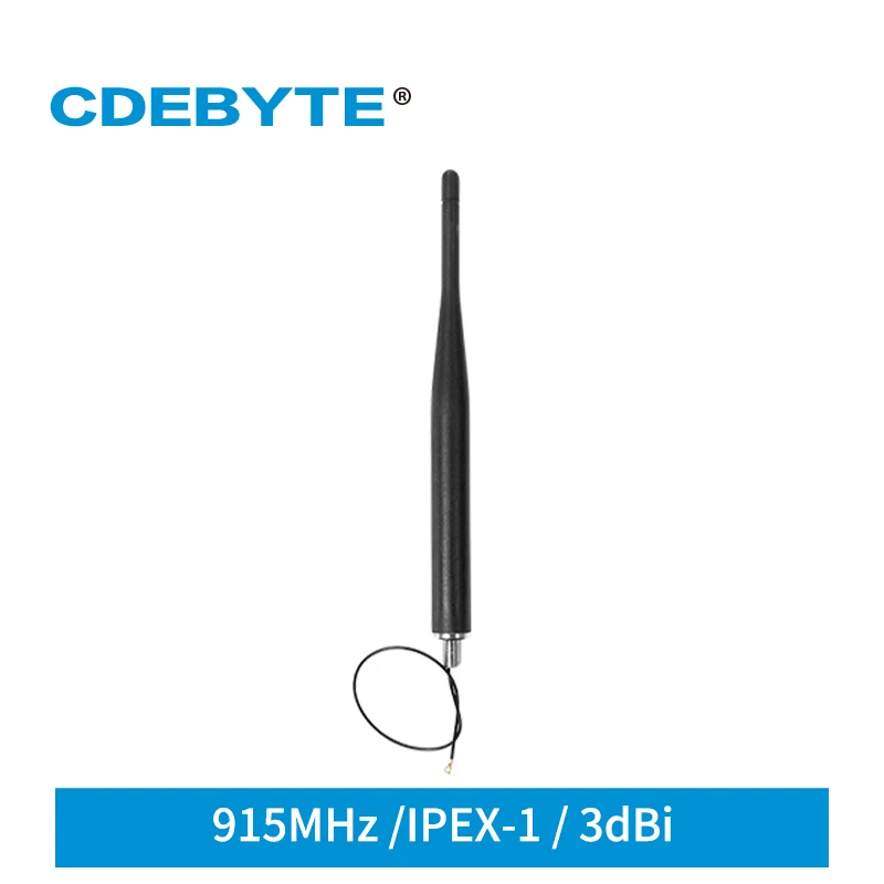 

915MHz Rubber Antenna 3dBi IPEX-1 TX915-JZLW-15 High Gain Screw Fixed Easy to Install 20W Taxi Teams Other Related Equipment
