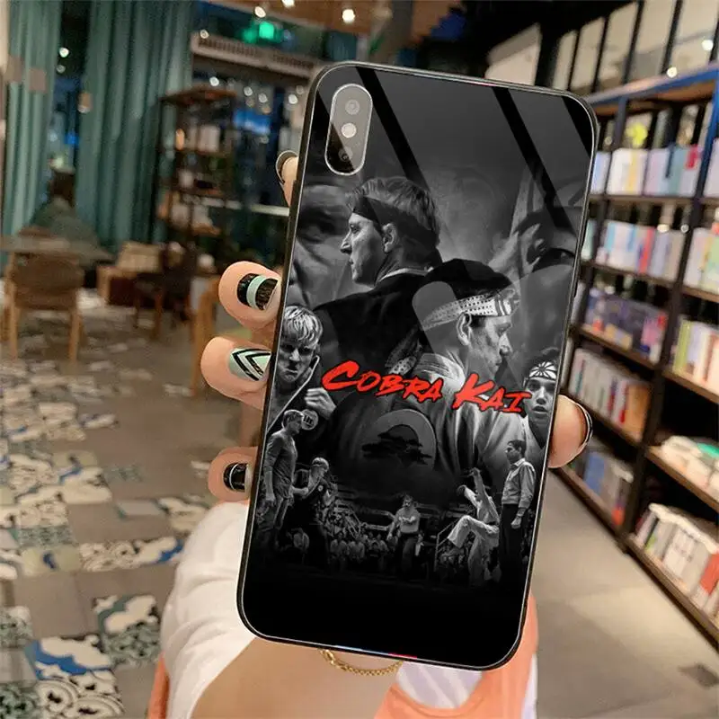Чехол для телефона cobra kai snake закаленное стекло iphone 6 6S 7 8 plus X XS XR 11 12 mini PRO MAX |