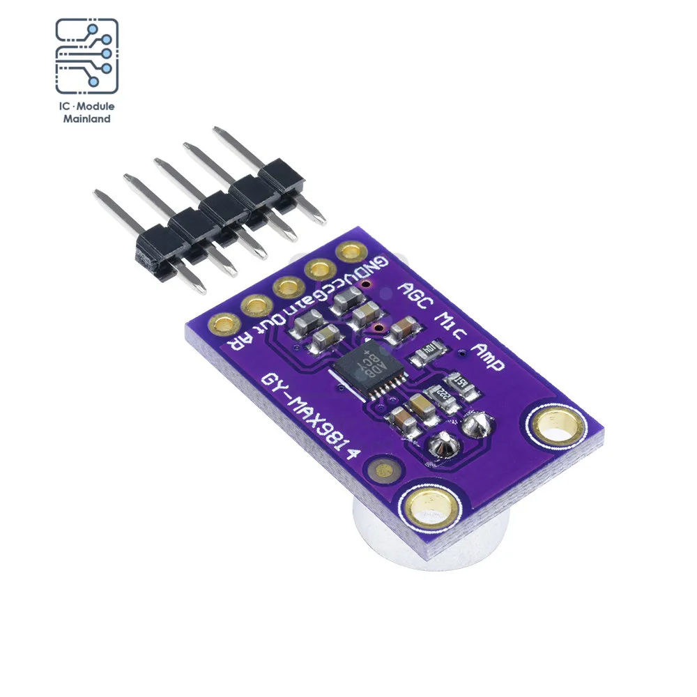 MAX9814 микрофон рабочая плата модуль звуковая с автоматическим коэффициентом