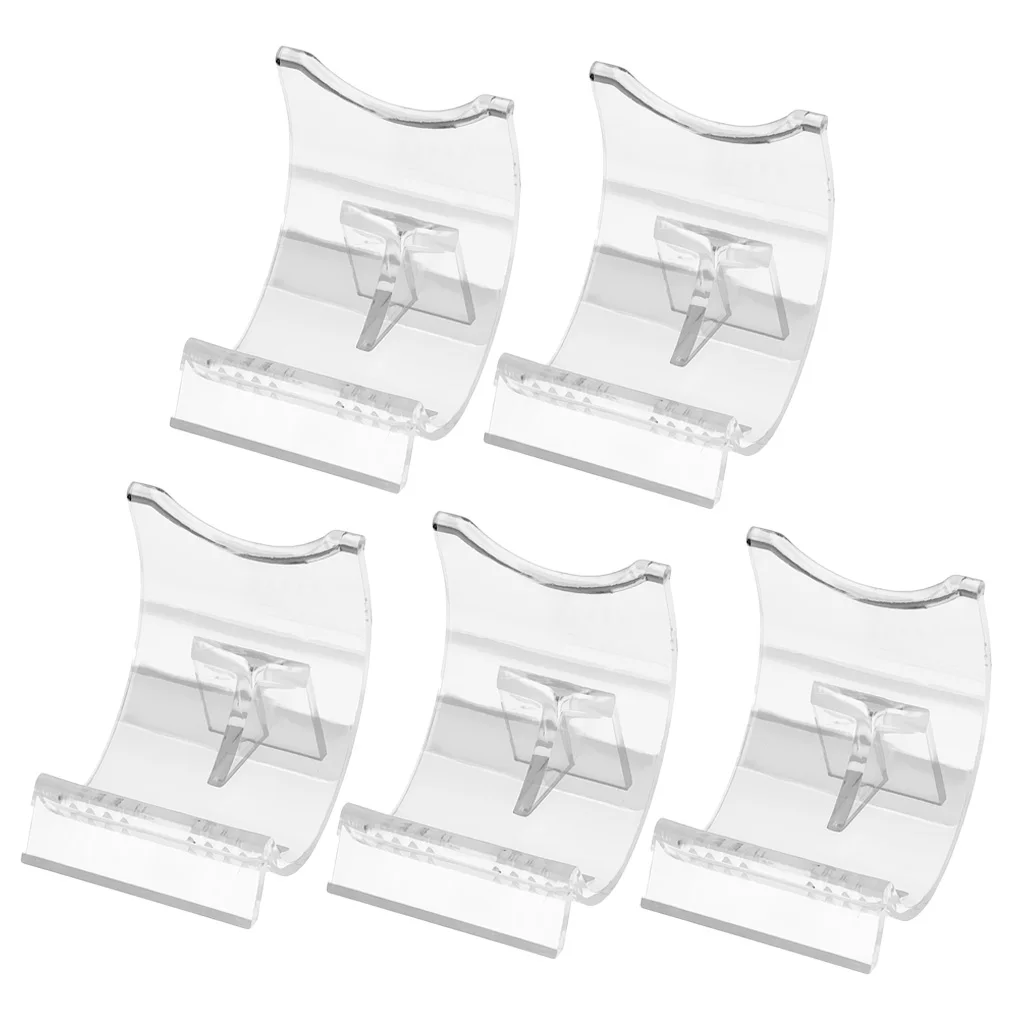 5-Pack Acrylic Display Stand Clear Holder Support Bracket fo