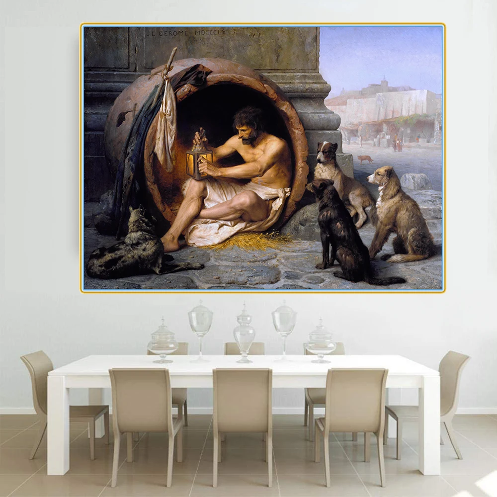 Citon Jean Leon Gerome 》 Diogenes картина маслом на холсте всемирно известная современное