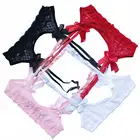 1 шт. сексуальные подтяжки унисекс для чулок бандаж для мужчин Женская Прозрачная кружевная рубашка Модные подвязки для чулок