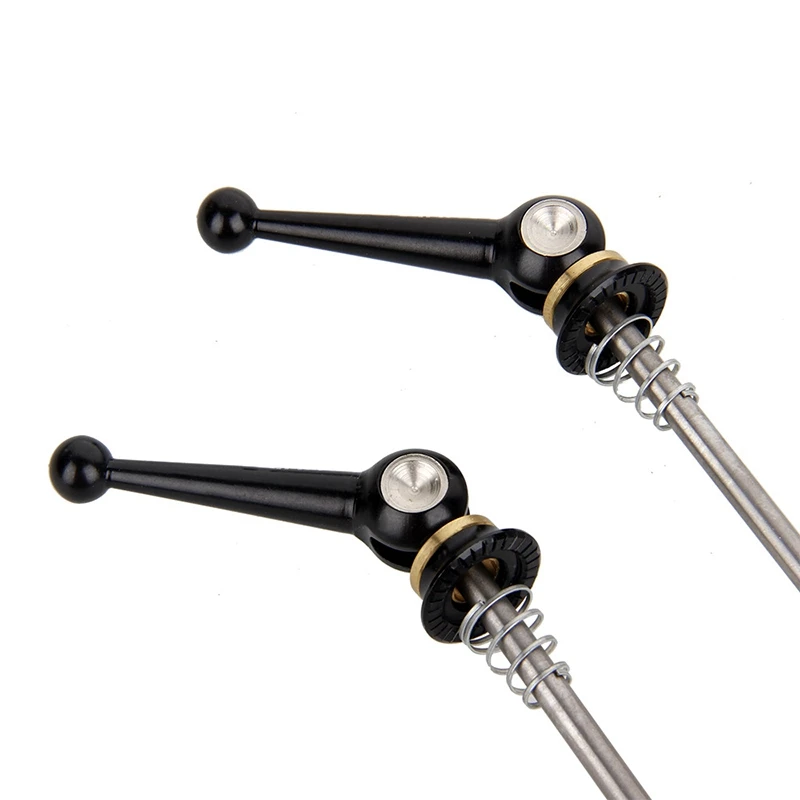 

Bicycle Skewers 2Pair Ultralight Titanium Quick Release Bicycle Hub Skewers for MTB Road Bike,Black & Silver