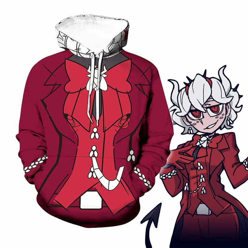 Худи для косплея из игры хеллтактера, костюм вельзевуб, повседневная куртка для женщин и мужчин, Повседневная Толстовка Cltothes