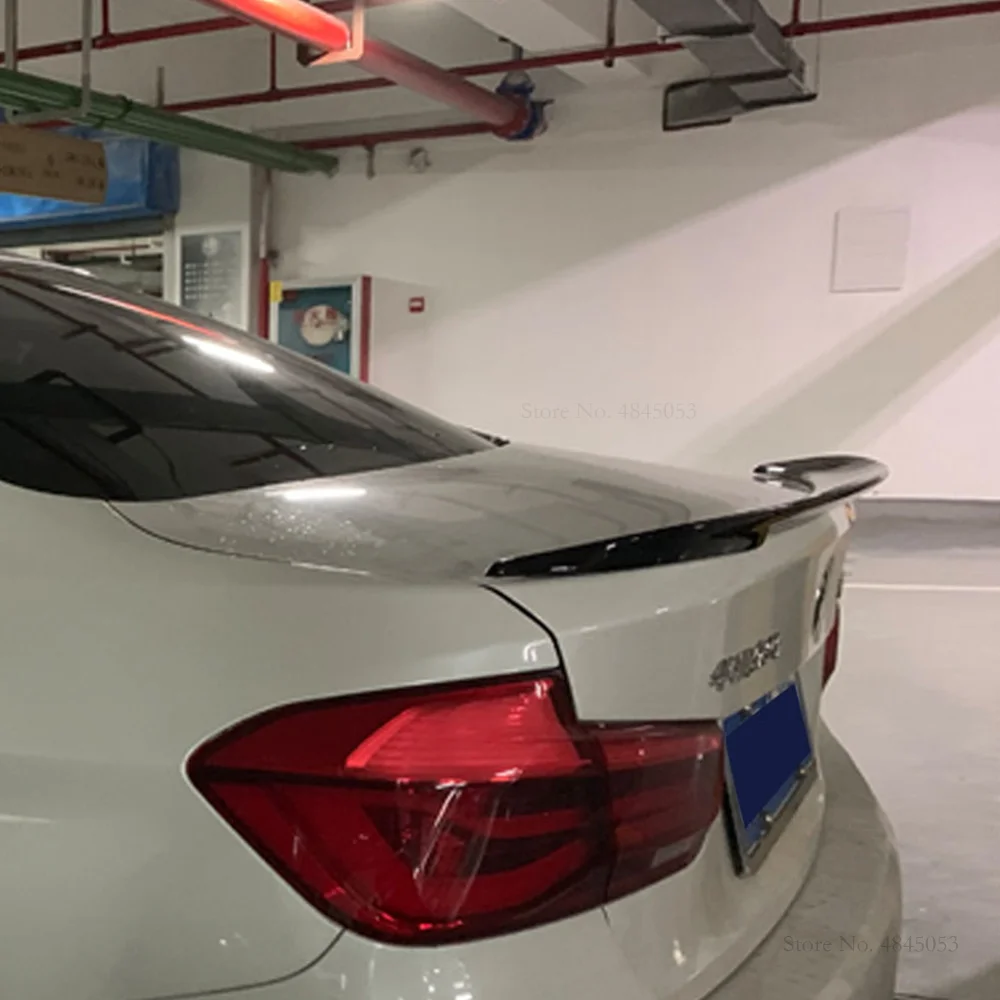 2013 до 2019 для BMW 3 серии черный Задний спойлер F30 320li 330i 318 328 из углеродного волокна