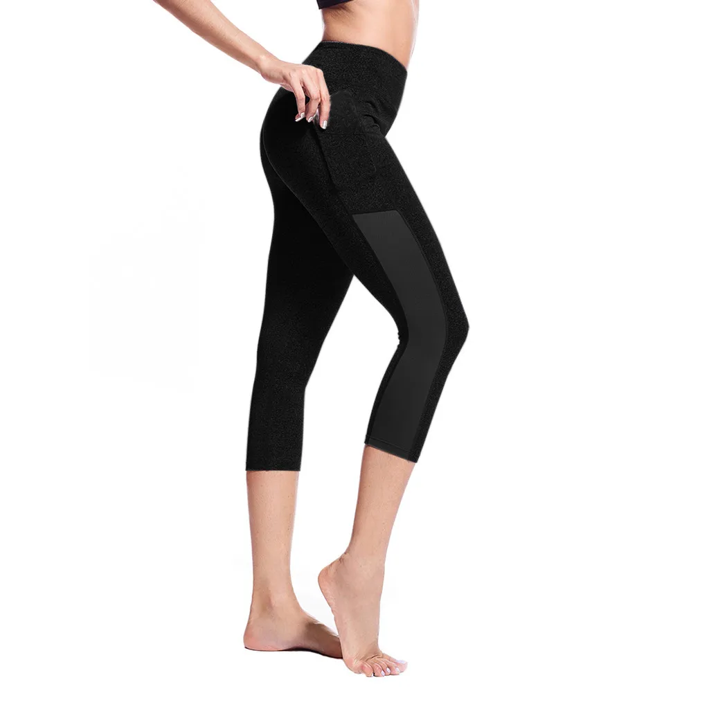 Брюки Капри до щиколотки Спортивные Леггинсы женские леггинсы для фитнеса йоги