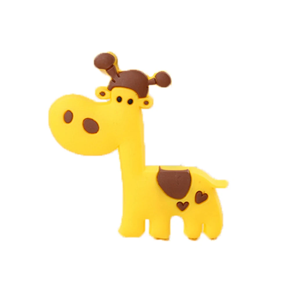 giraffe Прямая поставка, силиконовый милый мультяшный животный стикер на холодильник, креативная наклейка на холодильник, магнитная наклейка на холодильник, детский подарок, домашний декор - Цвет: giraffe