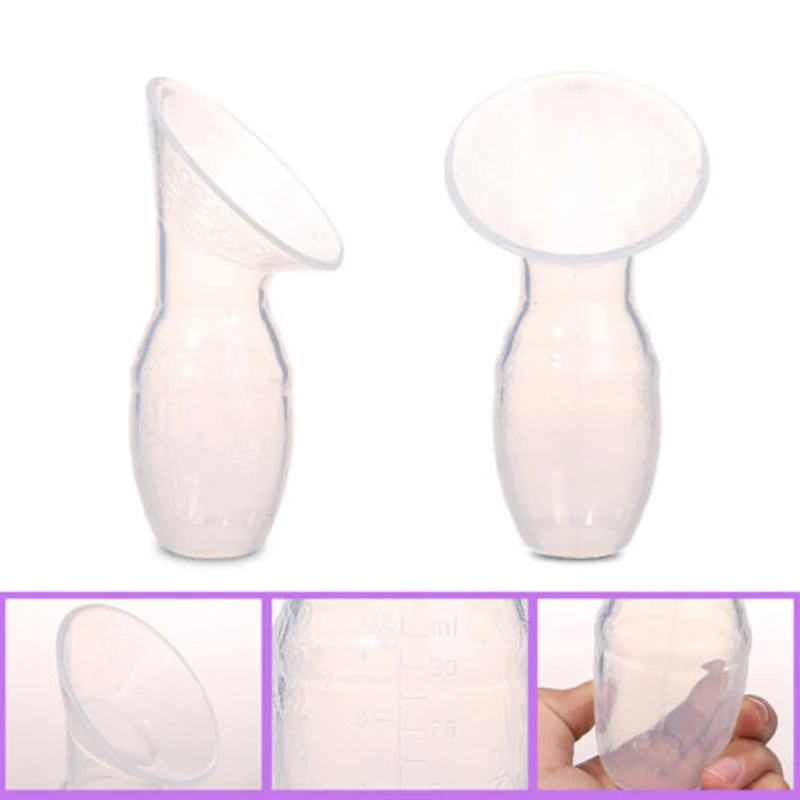 Extractor de leche Manual de silicona para lactancia, extractor de leche con succi&oacute;n potente-2