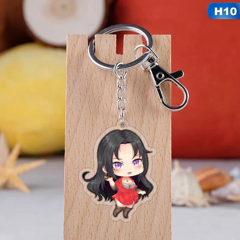 Модный Фиолетовый эвергарден аниме акриловый брелок милый забавный Porte Clefs сумка кулон ювелирные аксессуары Brelok Do Kluczy детские игрушки - Цвет: H10
