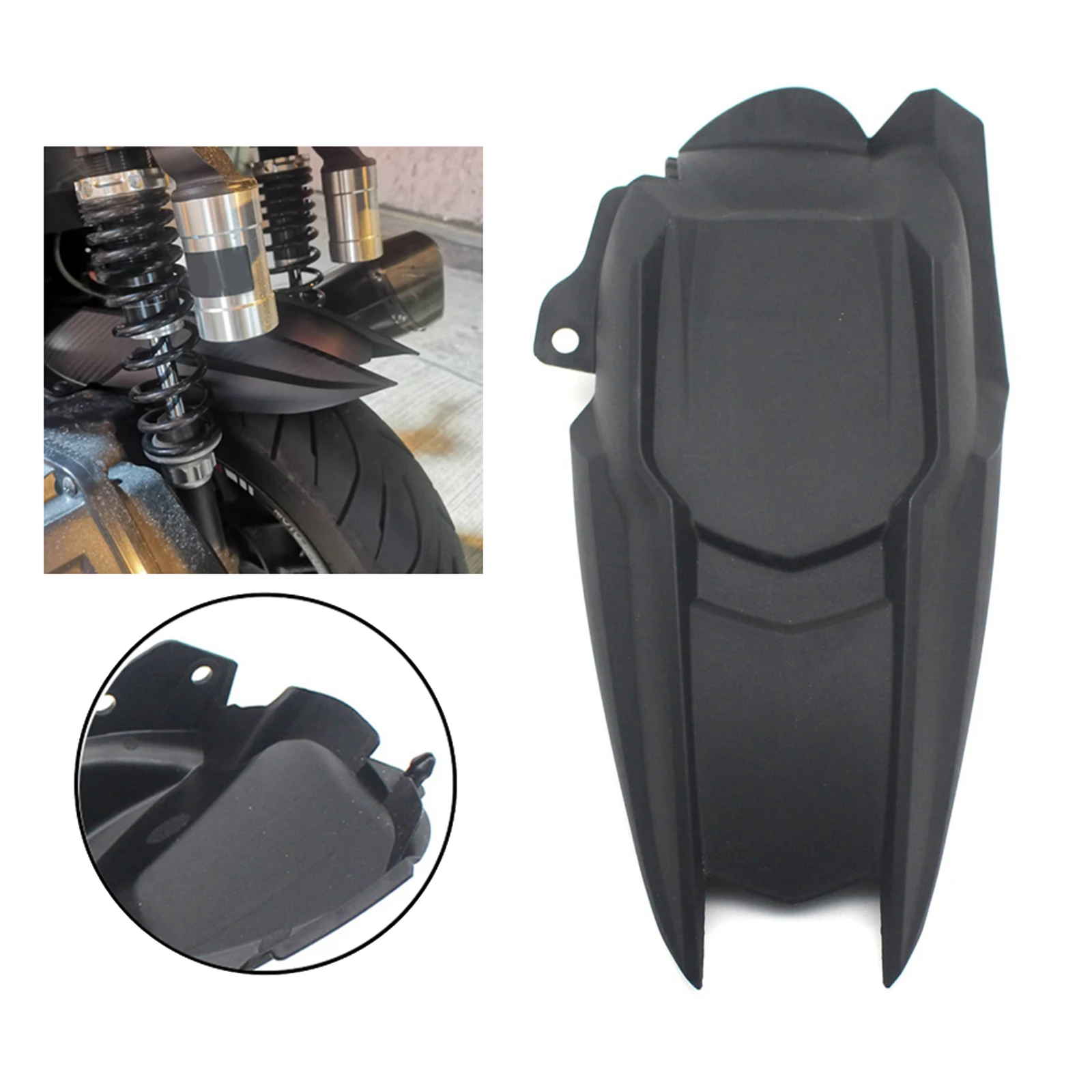 

Motorcycle Rear Wheel Cover, Splash Mud, Dust Guard, Plastic Kit Fit for Honda ADV150 ADV-150 Accessories Black