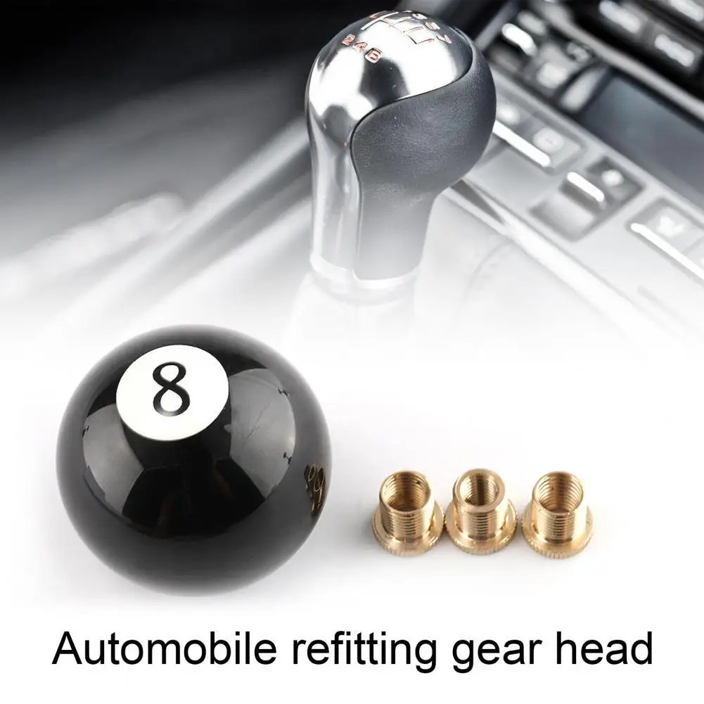 

Gear Shifter Knob Mini Gear Shift Knob Lightweight Interior Decoration Excellent 8 Ball Gear Shifter Head