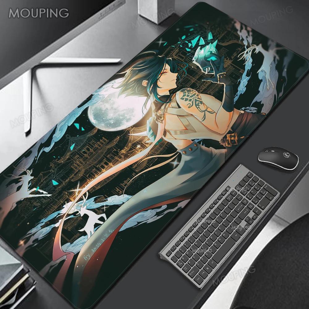 

Genshin Impact Xiao Mouse Pad Gaming Mausepad Anime Gamer Carpet Playmat Table Pad Pc Gaming Mousepad Xxl 900x400 Mat for Desk