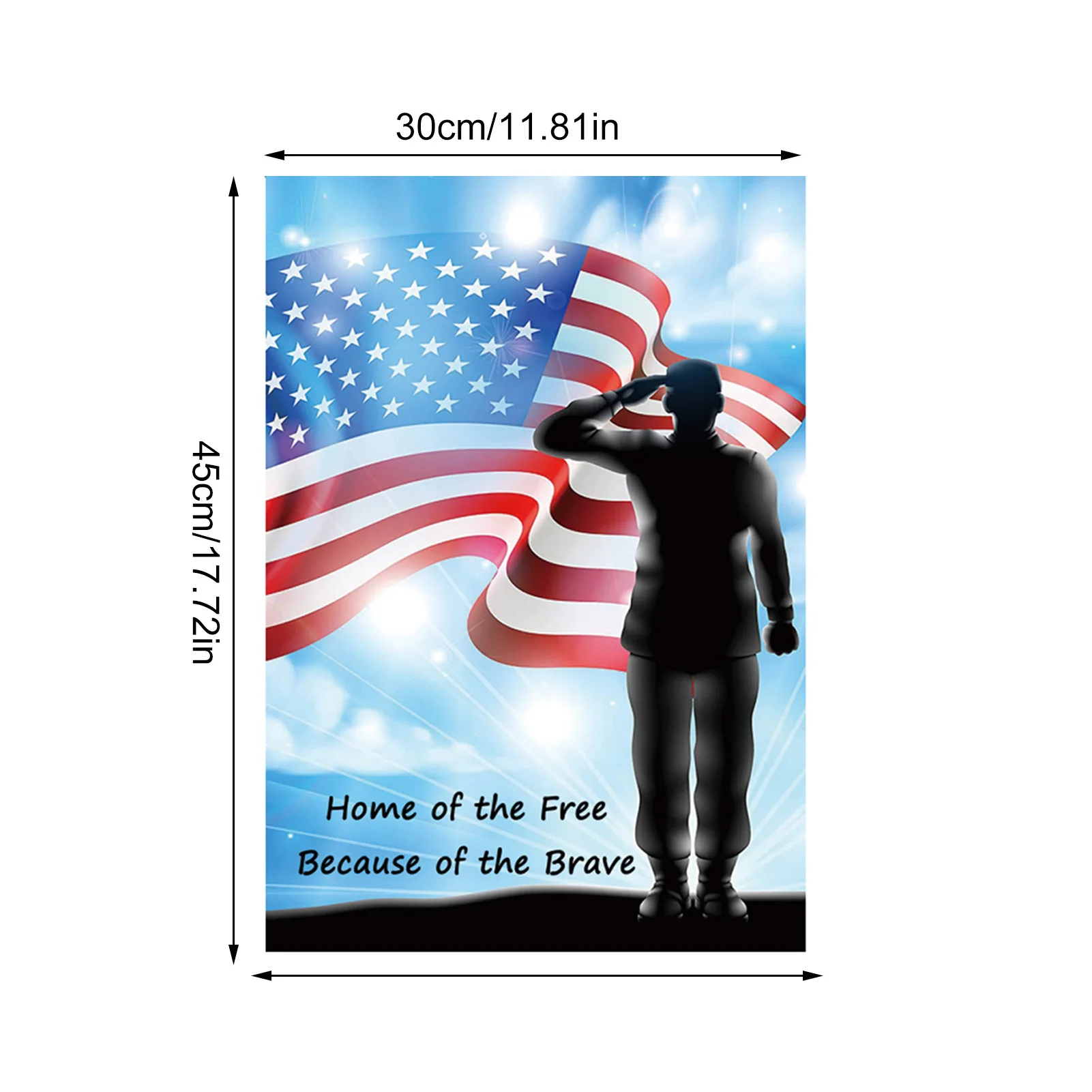 

American Garden Hanging Flag For 2021 Memorial Day Decoration 30x45cm Durable Anti Fade-resistant America Patriotic Garden Flag