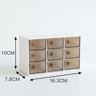 4 390g 3 слоя Творческий мульти сетки ящика Тип Коробка для хранения маленький офис ювелирные изделия разное настольные отделочные коробки пластиковый контейнер - Цвет: 4 390g