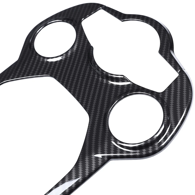 Carbon Fiber Style ABS Center Console Decoration Frame Trim Cover for Alfa Romeo Giulia Stelvio 2016-2018 |