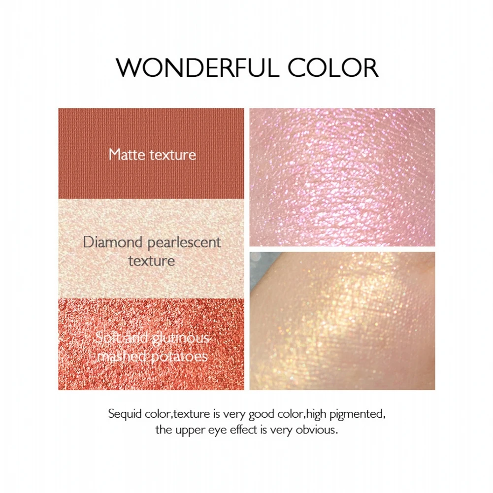 6 цветов румяна палитра для макияжа минеральная пудра красные стойкий
