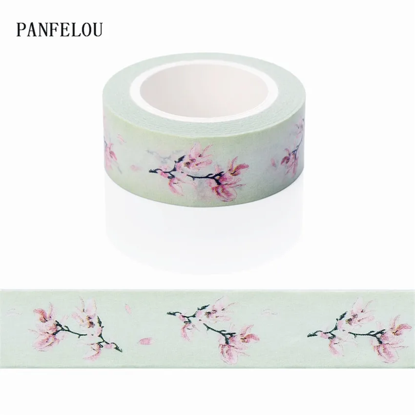 

10M*15mm blossom petals stickers Washi Masking tape Quality good price HOT sell DIY Scrapbook Embellishments Decoration