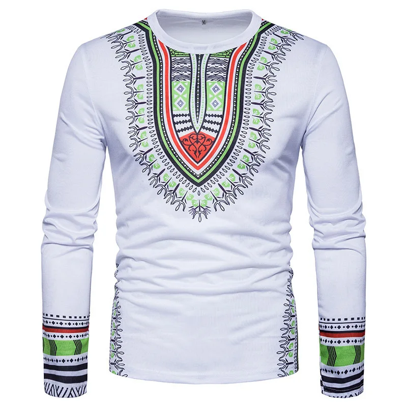 

Men's Casual Long Sleeve T-Shirt Loose Large Size Straight 3D Printing Turtleneck Round Neck Top New 2021 High Quality Hot Sale