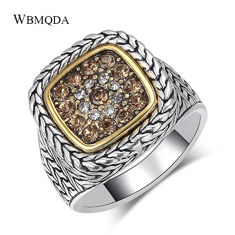 Wbmqda 2019 горячие модные обручальные кольца для женщин тибетские серебряные