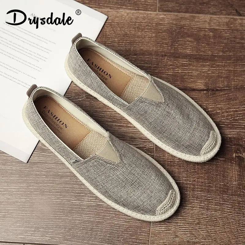 

Drysdale Breathable Linen Casual Men's Shoes Old Beijing Cloth Shoes Canvas Summer Leisure Flat Fisherman Driving Shoes Walking