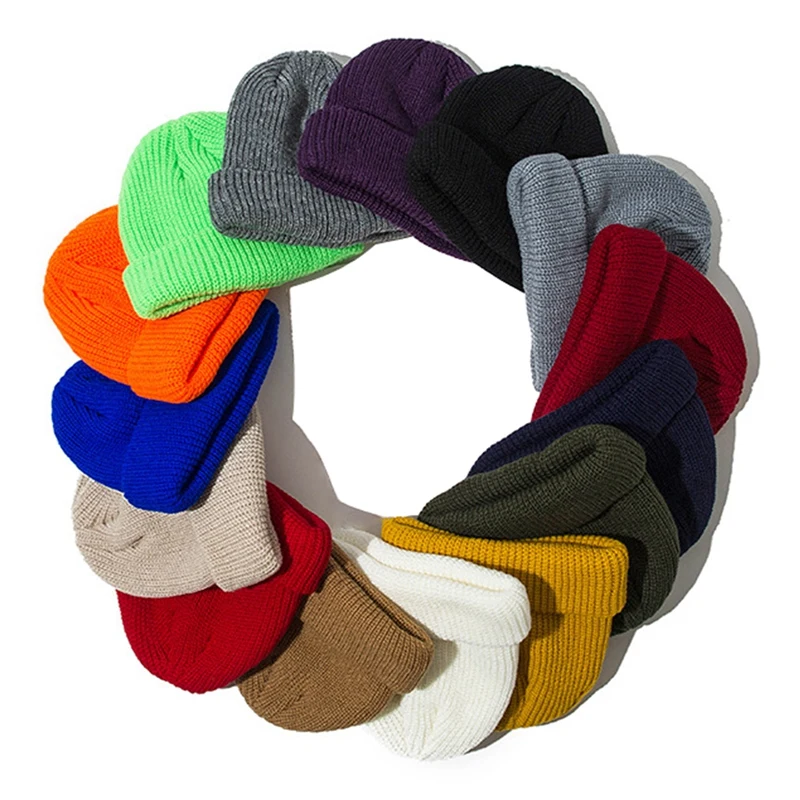 

Men And Women Fall/Winter Hat Retro Dome Warm Landlord Wool Baotou Melon Leather Hat-Beanie Keep Warm Hats/M56-58cm New Popular