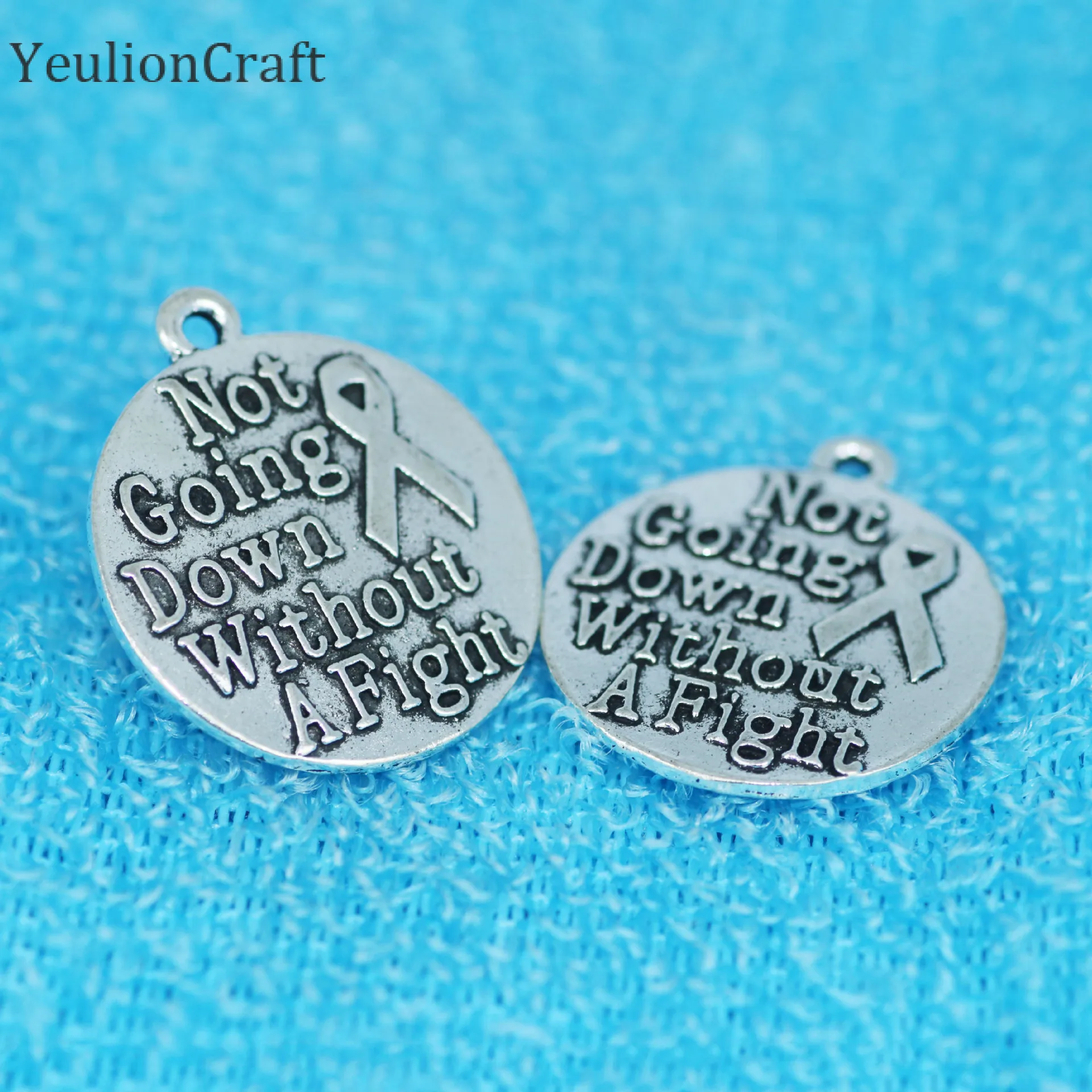 10 шт./лот металлические этикетки с буквенным принтом ручной работы ярлыки для