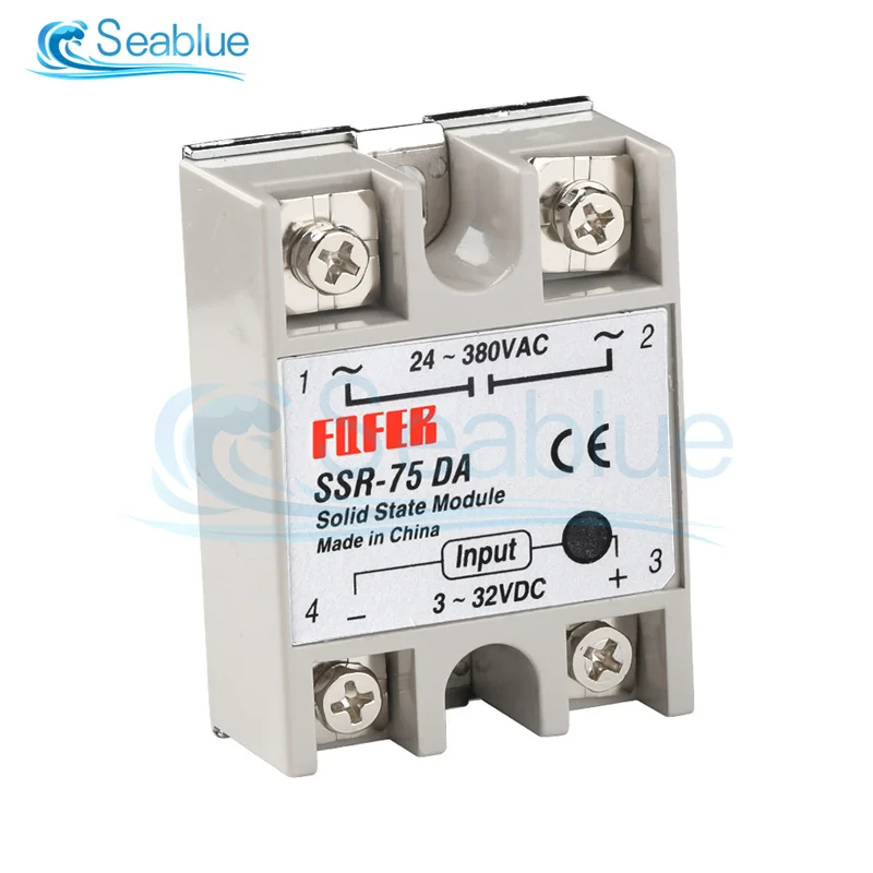 SSR-10DA/25DA/40DA/50DA/60DA/75DA/100DA твердотельное реле постоянного тока Однофазное