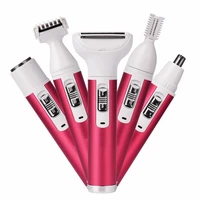 electric lady shaver eyebrow trimmer 5 in 1 hair removal shaving machines female epilator woman face razor nose hair trimmer