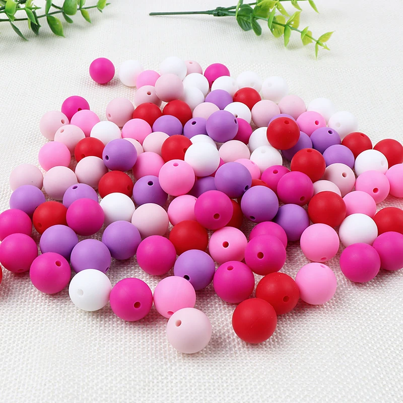 

Силиконовый браслет-цепочка для пустышки, 15 мм, 10 шт.