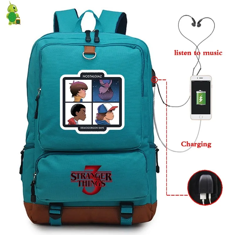 25 Mochila странные вещи рюкзаки мужские женские рюкзак USB зарядка путешествия ноутбук рюкзак большие школьные сумки для подростков мальчиков девочек - Цвет: 25