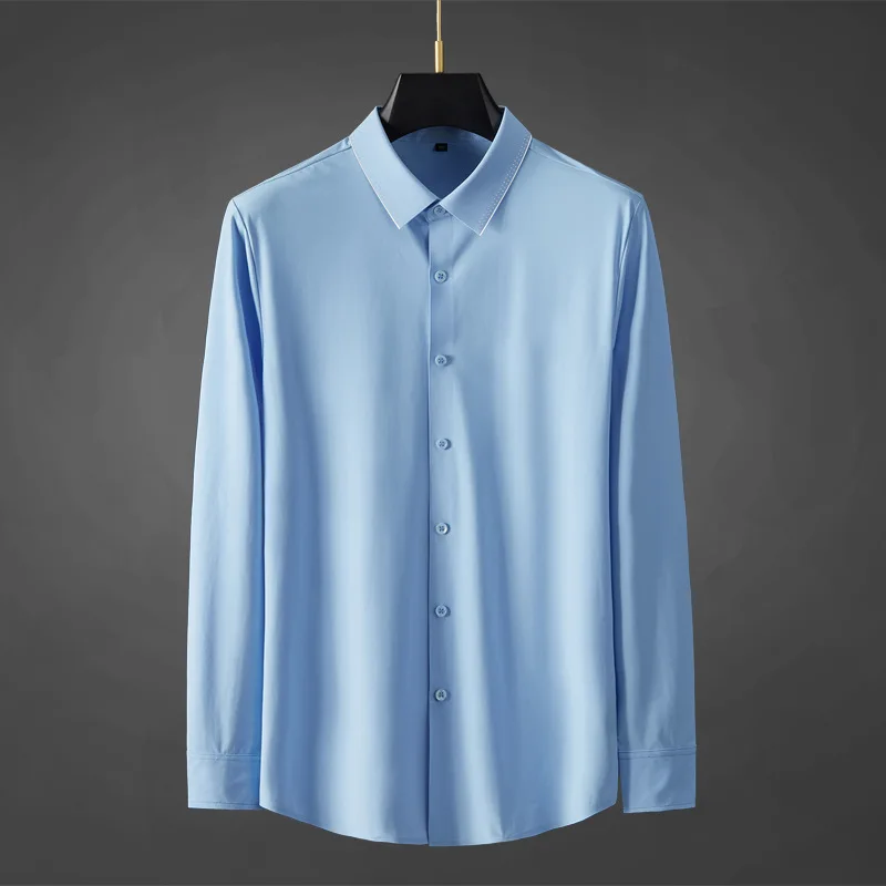 

Рубашка мужская с длинным рукавом, однотонная, 3XL