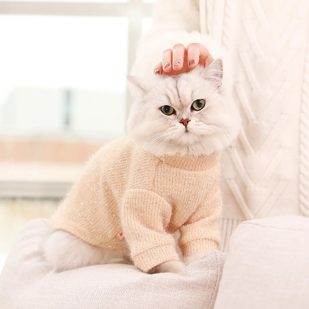 Одежда для котят Hoddies костюм домашних животных одежда с капюшоном кошек свитер