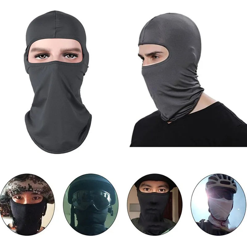 Балаклава маска для лица из лайкры шапка велосипедная мотоциклетная