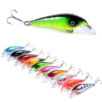10 color professional quality magnet weight fishing lures minnow crank hot model artificial bait tackle 5 7cm4 4g