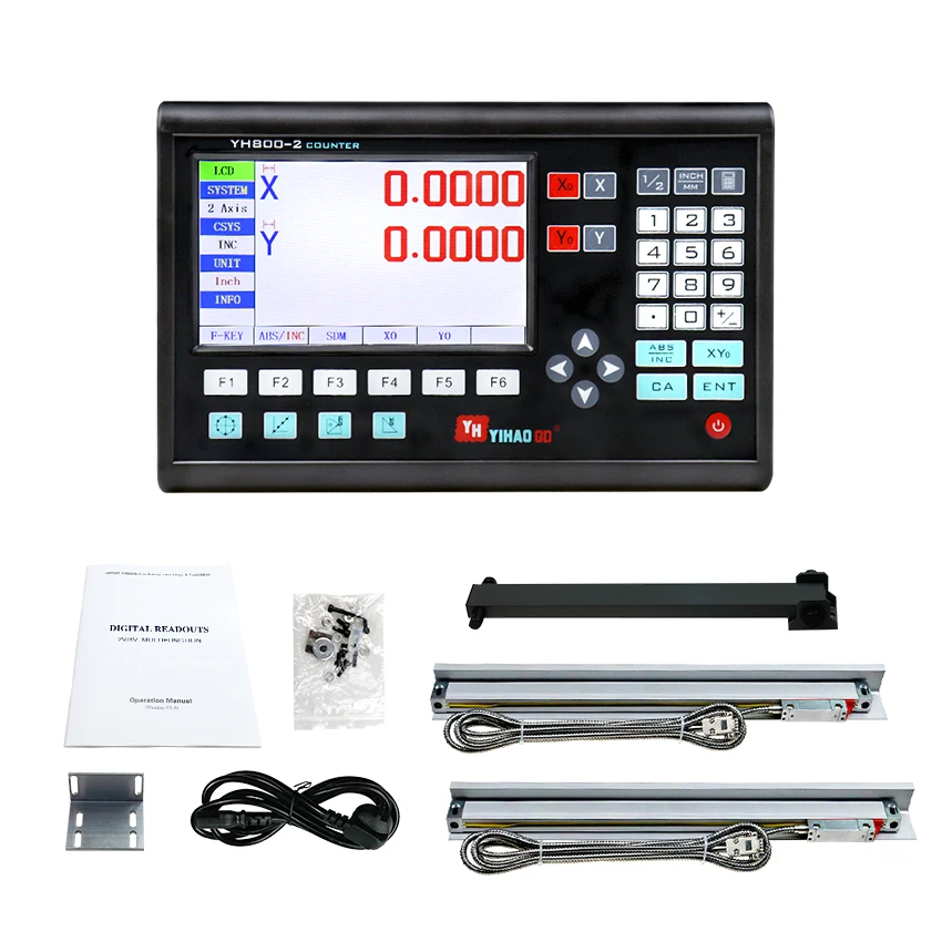 В комплекте 2 оси Большой ЖК дисплей устройство цифровой индикации Дисплей