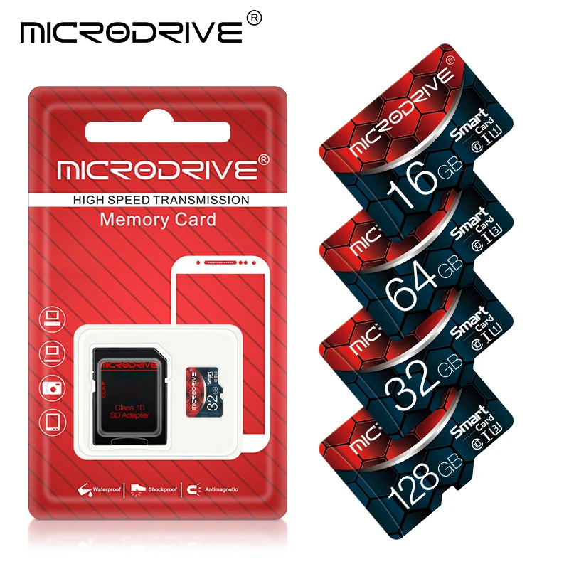 Карта памяти Micro SD класс 10 высокоскоростная карта 128 ГБ 64 32 USB мини-флеш-накопитель