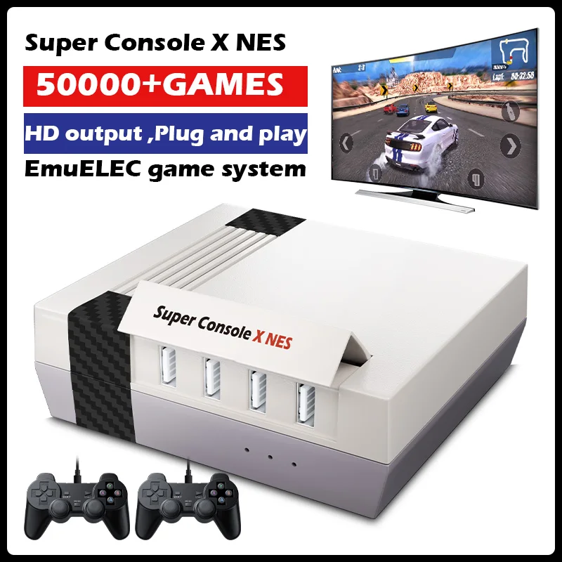 

Super Console X NES Suitable For PS1/PSP/DC/N64/SS Built-in 50000+ Games 50+ Game Collection HD Output Mini TV/Game Box