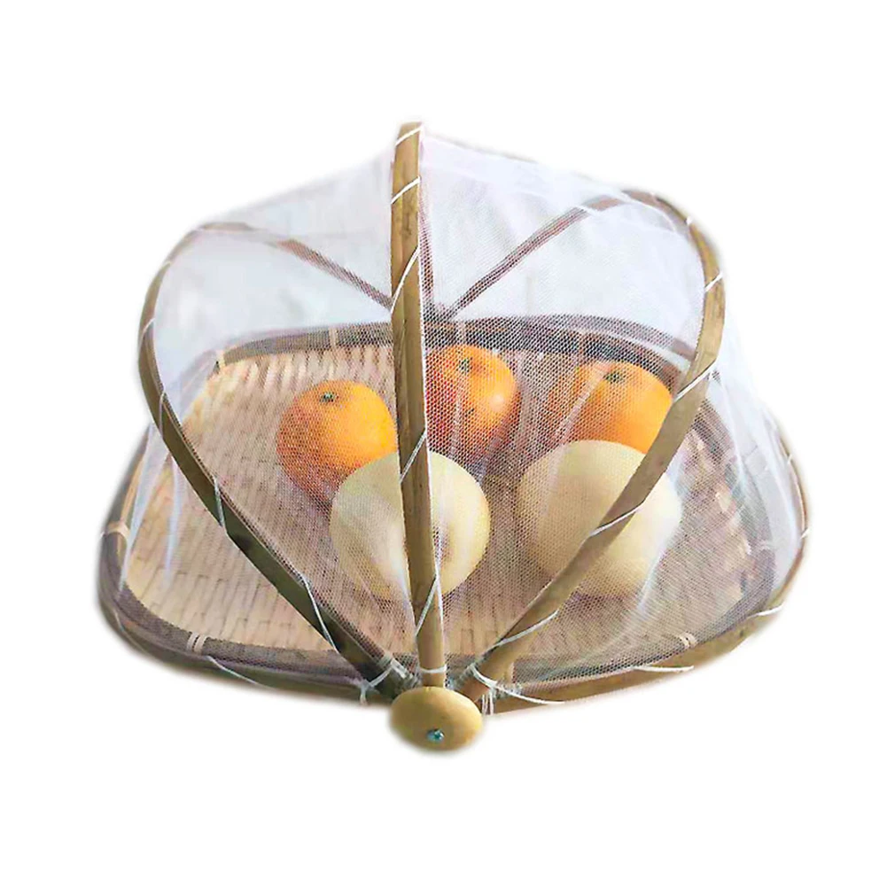 

Rectangular Bamboo Serving Basket Natural Artisan Handmade Tray Bamboo Food Serving Tent Covered 34*29CM for Kitchen