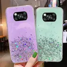 Для Red mi 9 9A 9C 9AT Note 9S 9 Pro Max чехол с блестящими звездочками Прозрачный чехол для телефона чехол для Mi POCO X3 Red mi Note 8T 8 Pro 8A задняя крышка Капа