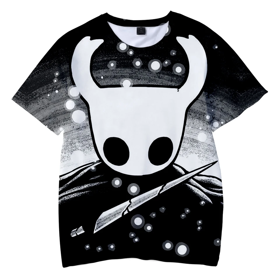 Детские футболки с 3D принтом рыцаря и вырезами из аниме летние унисекс коротким