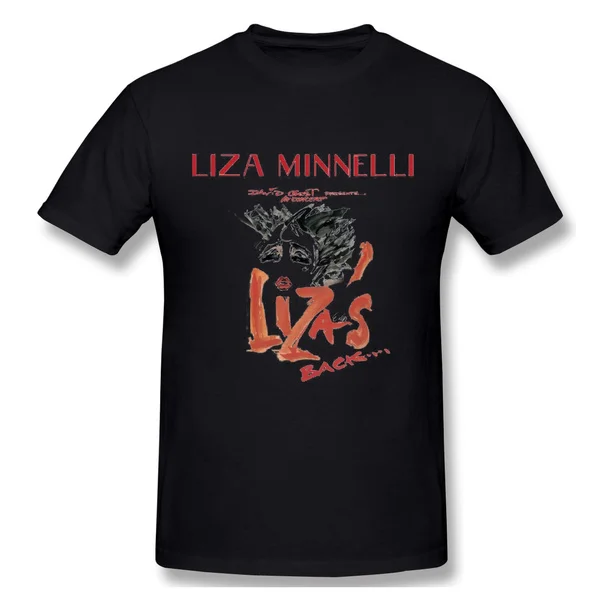

Liza Minnelli Liza спинка 2020 летние новые мужские модные хлопковые смешные футболки с круглым вырезом классические короткие рукава черный S