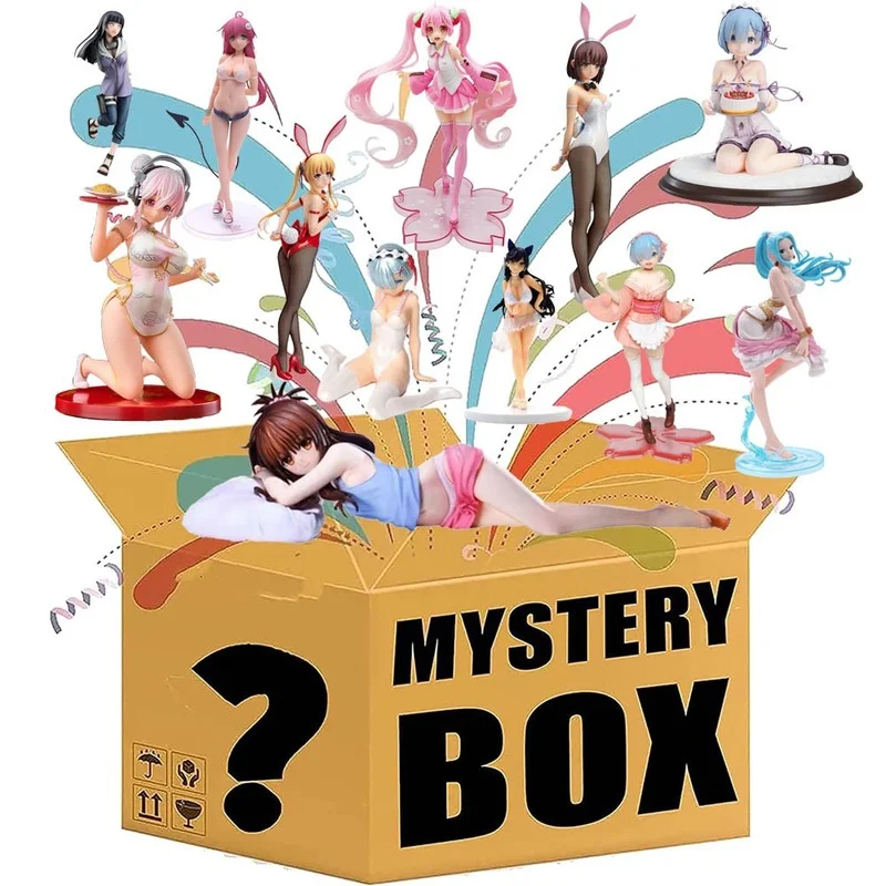 

Счастливые мистические коробки Аниме Фигурка Re:Life In A другой мир от Zero Rem Boak Hancock модель больше игрушек случайный милая девушка